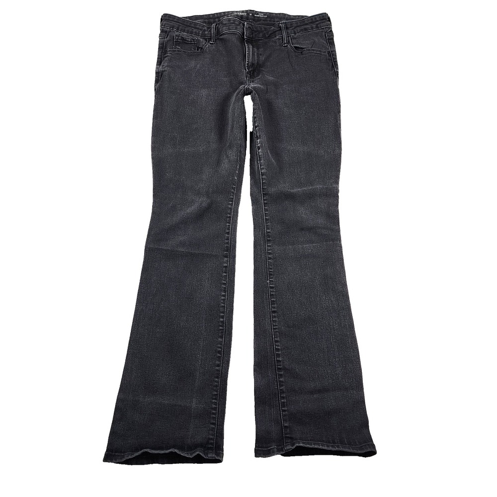 Old Navy Jeans Womens 14 W34 Mid Rise Kicker Boot Cut Denim Stretch Flared Y2K